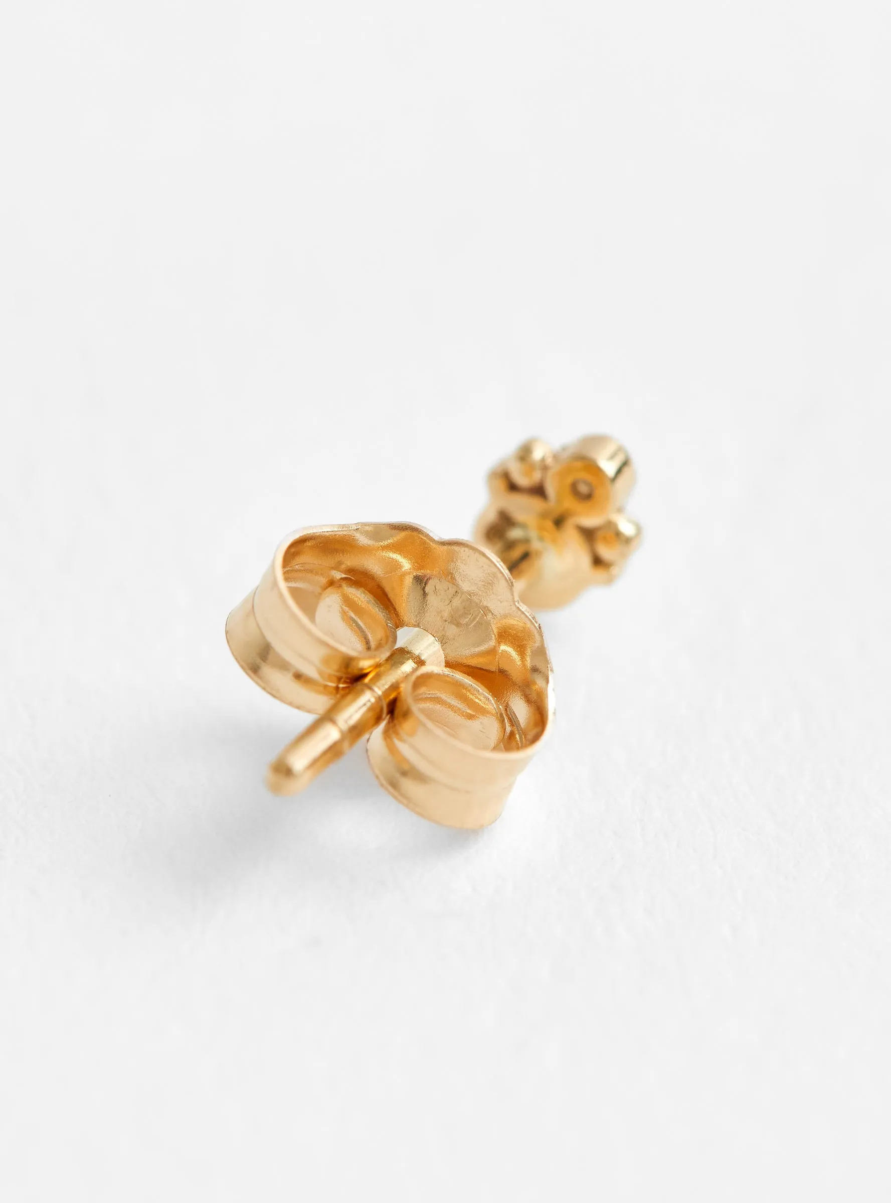 Moonstone and Diamond Single Earring