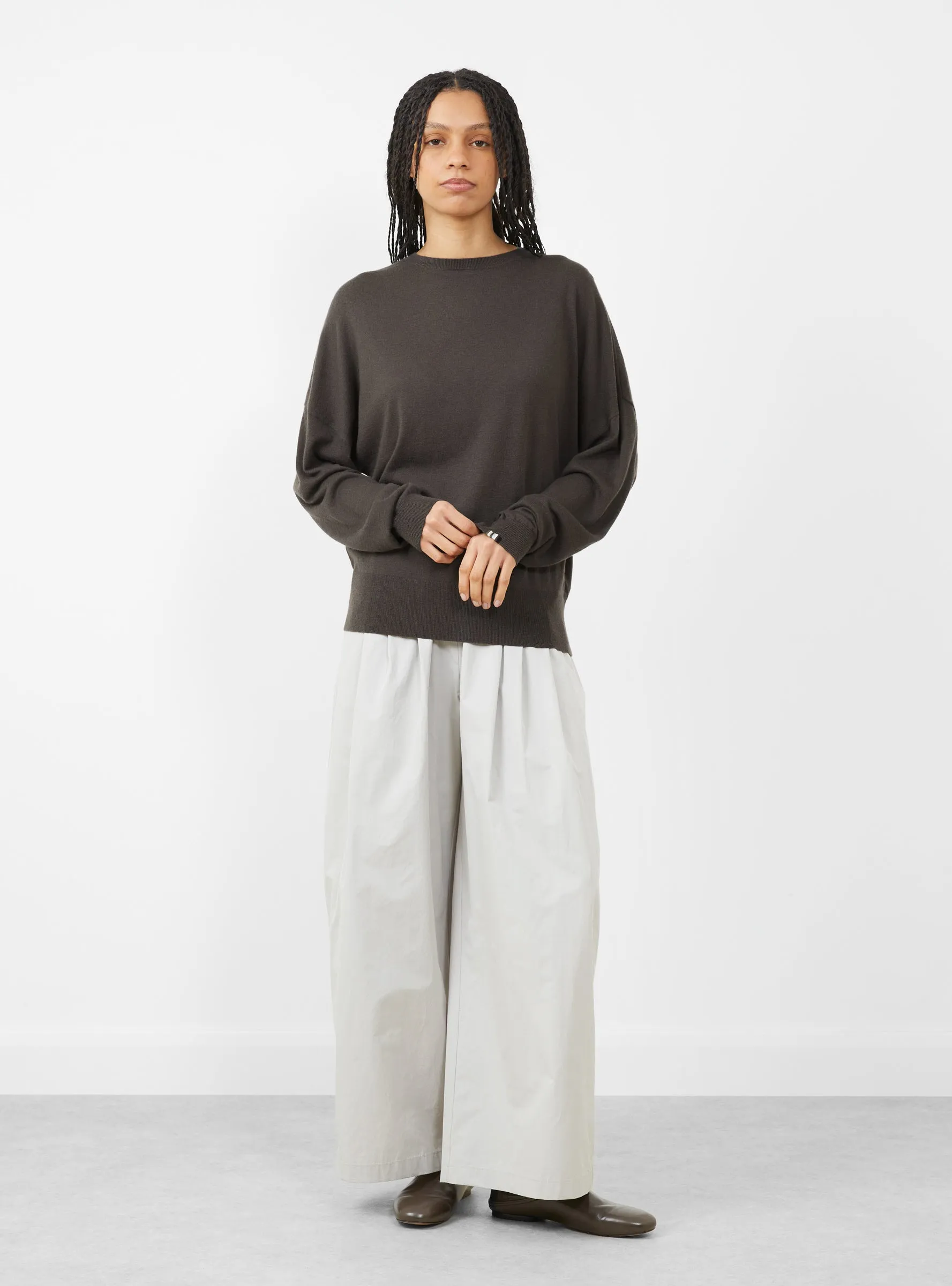 N418 Luxa Knit Jumper Mud