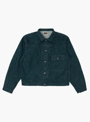 No. 4 Plant Dyed Denim 1st Jacket Green