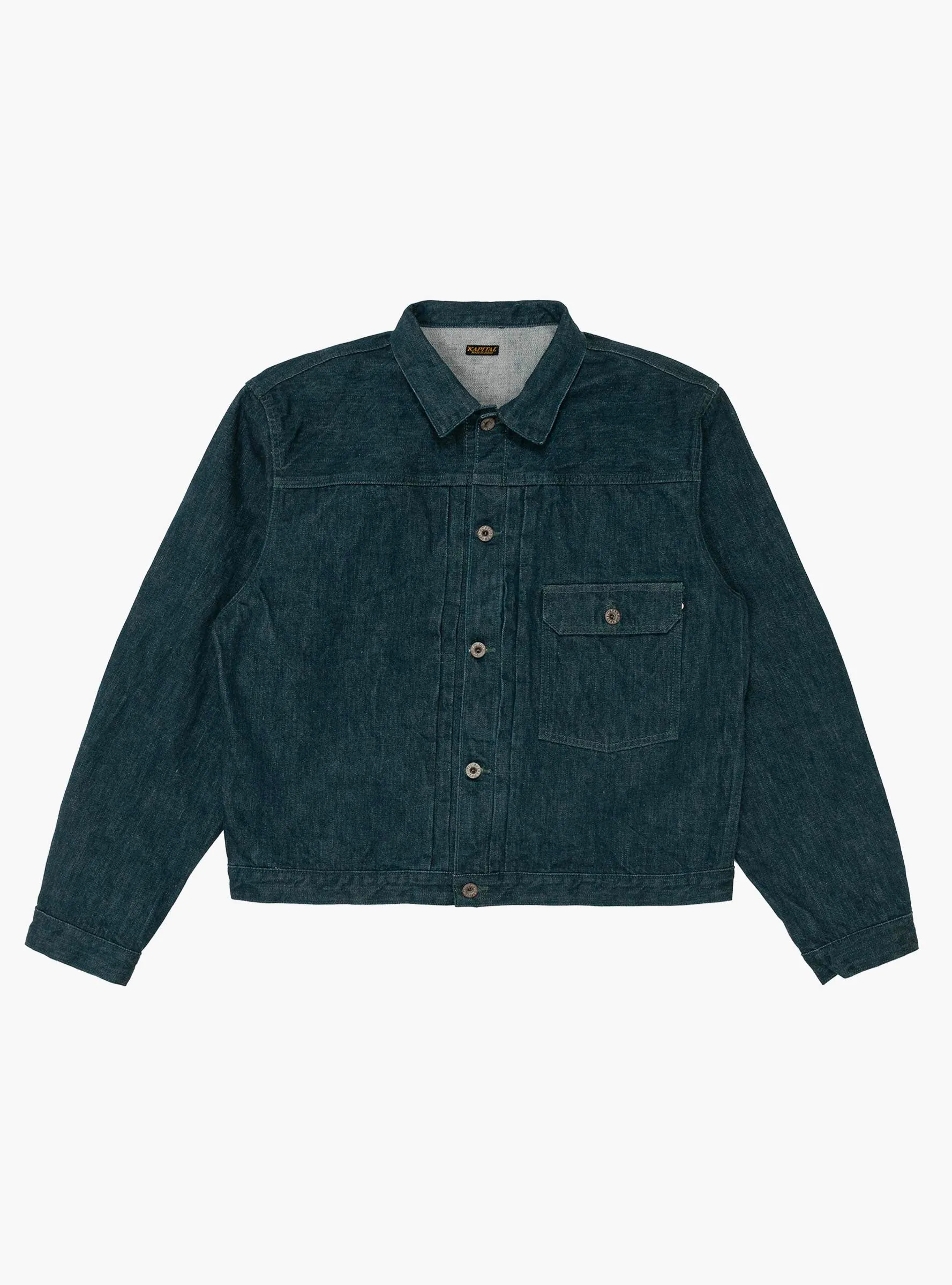 No. 4 Plant Dyed Denim 1st Jacket Green