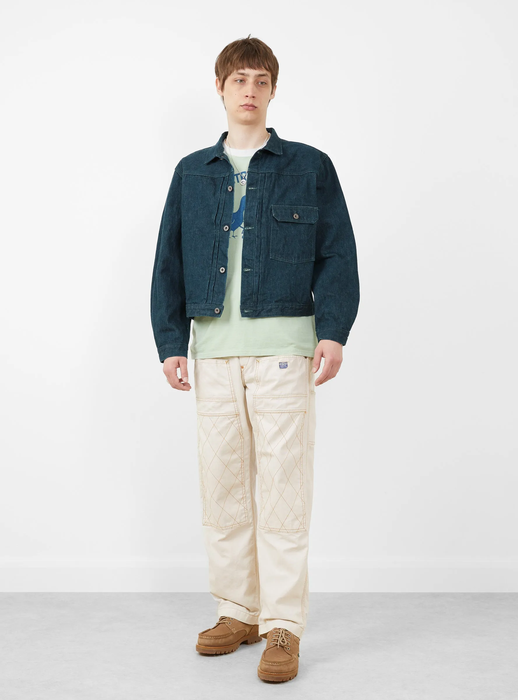 No. 4 Plant Dyed Denim 1st Jacket Green