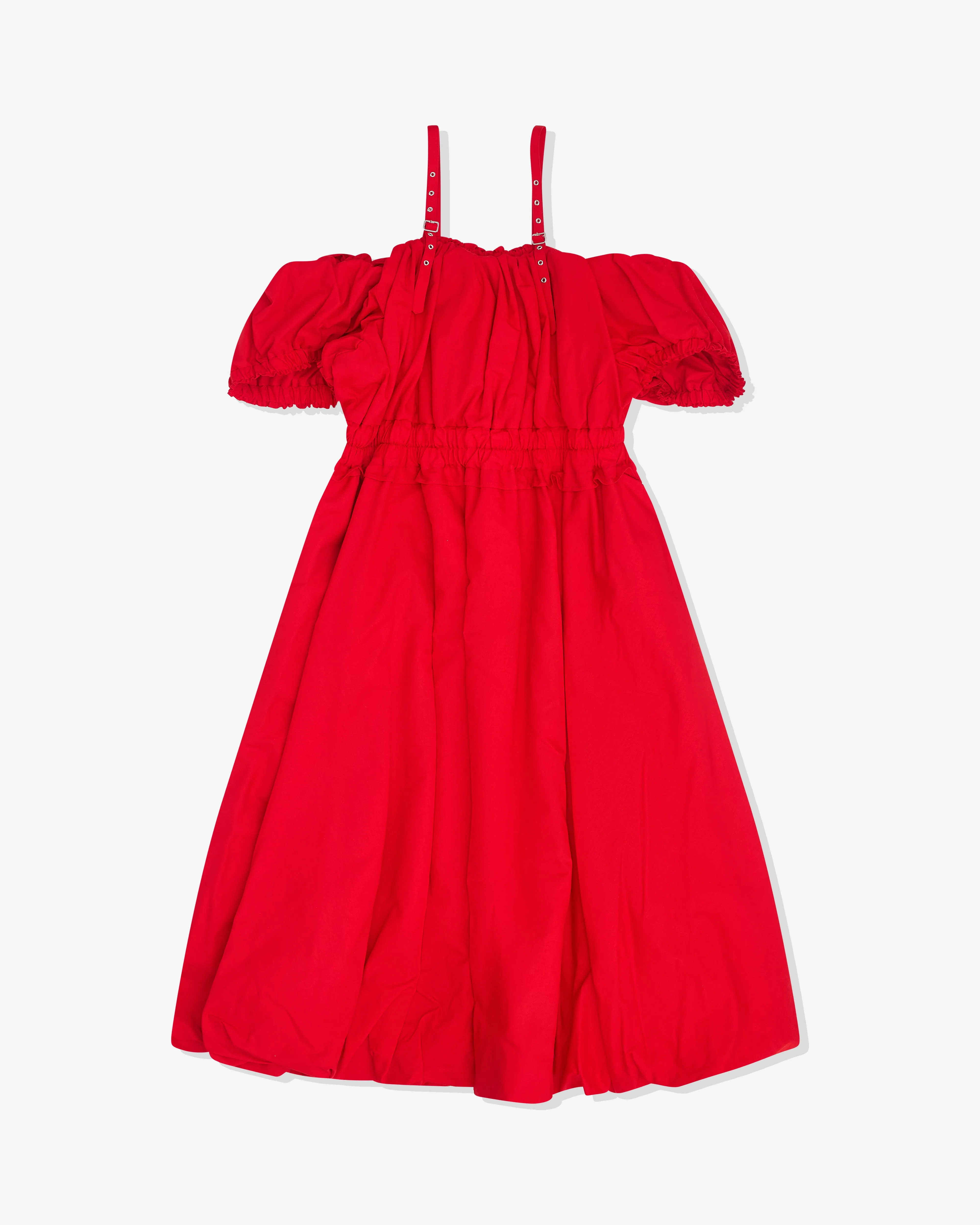 Noir Kei Ninomiya - Women's Elasticated Voluminous Dress - (Red)