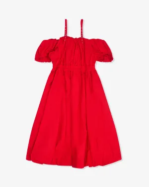 Noir Kei Ninomiya - Women's Elasticated Voluminous Dress - (Red)