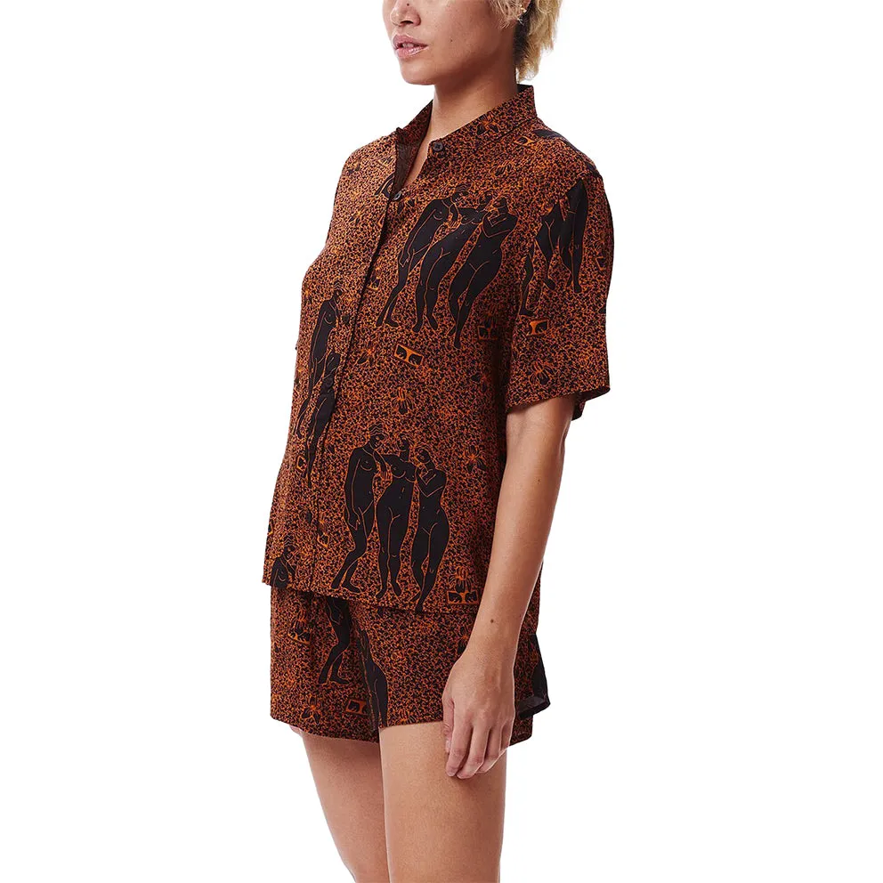 OBEY FREE BIRDS SHIRT // BLACK MULTI