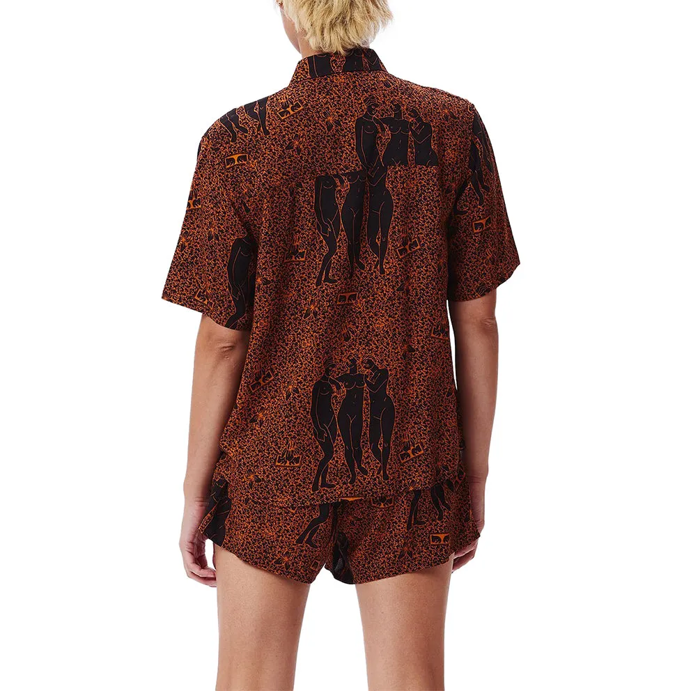 OBEY FREE BIRDS SHIRT // BLACK MULTI