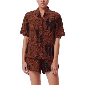 OBEY FREE BIRDS SHIRT // BLACK MULTI