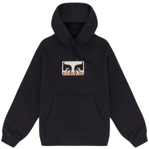 OBEY X NAPAPIJRI PULLOVER HOOD // BLACK