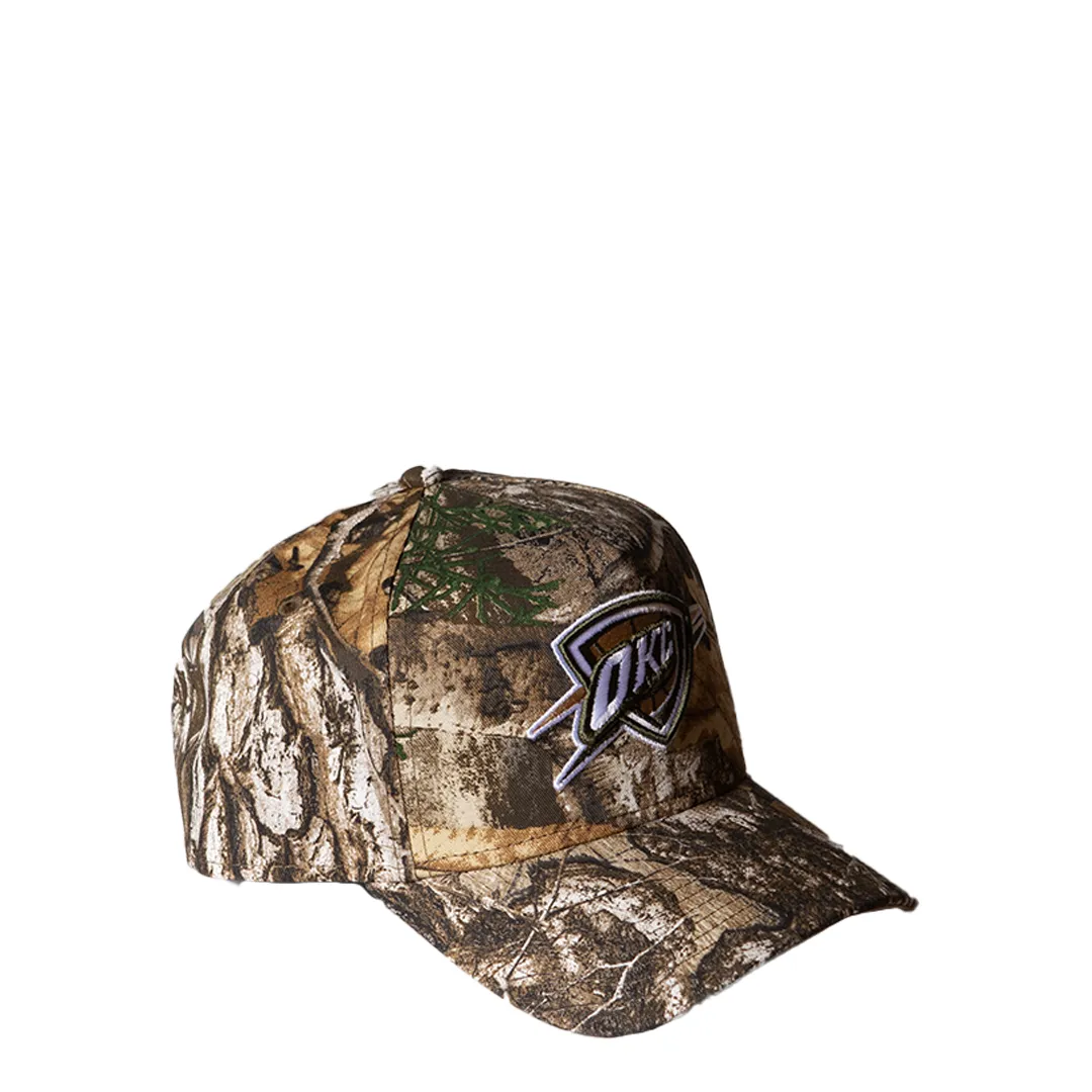 OKLAHOMA CITY THUNDER 9FORTY REALTREE CAMO ADJUSTABLE A-FRAME KHAKI CAP