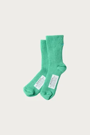 One-Size-Fits-All Ribbed Socks - L. Green