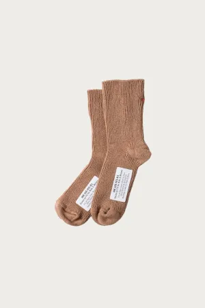 One-Size-Fits-All Ribbed Socks - Mocha