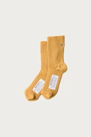 One-Size-Fits-All Ribbed Socks - Yellow