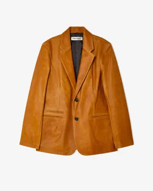 Our Legacy - Men's Opening Blazer - (Burnt Sugar Leather)