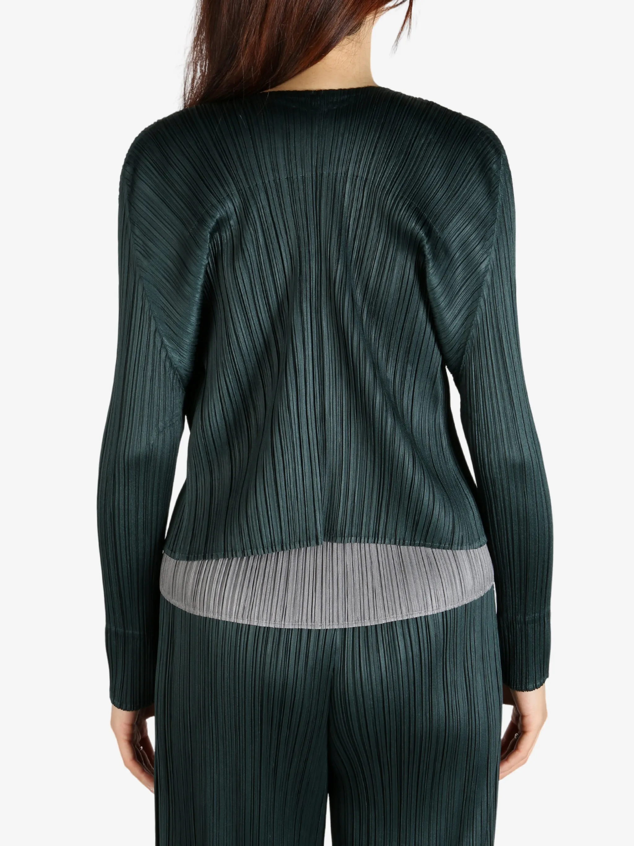 PLEATS PLEASE ISSEY MIYAKE - Women Merry Bi Color Cardigan
