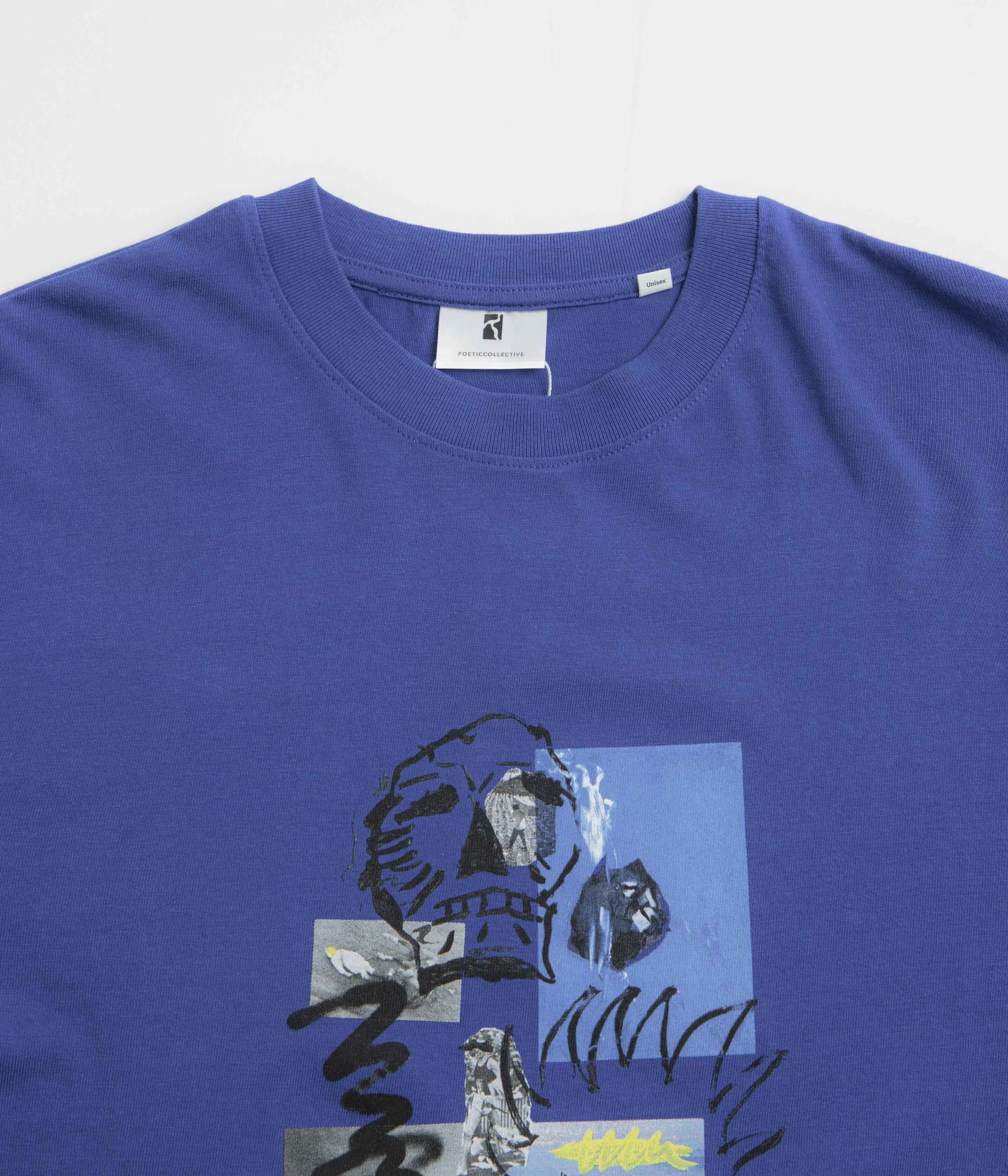 Poetic Collective Skull T-Shirt - Blue