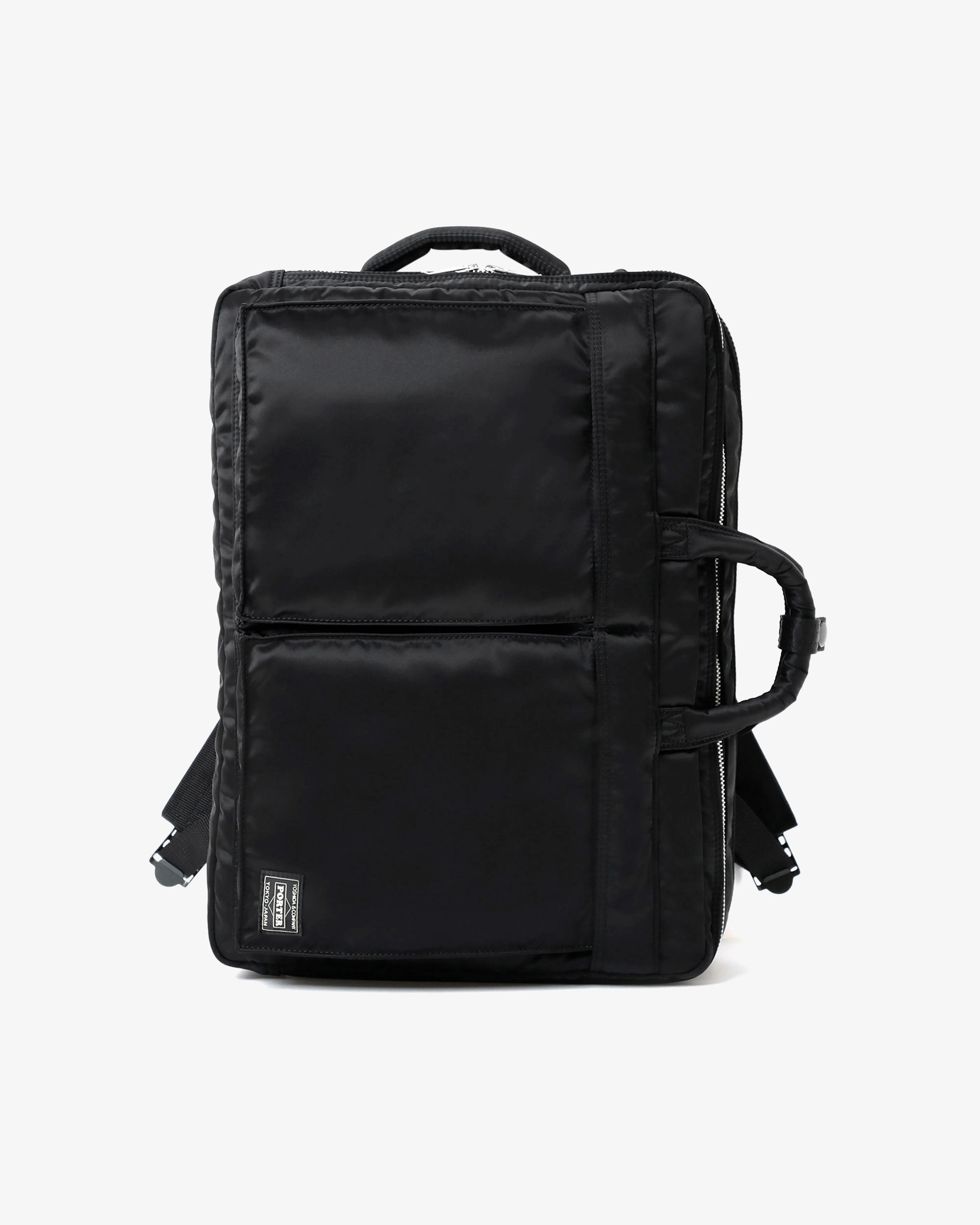 Porter Yoshida & Co. - Men's Tanker 3Way Document Bag w Zip - (Black)