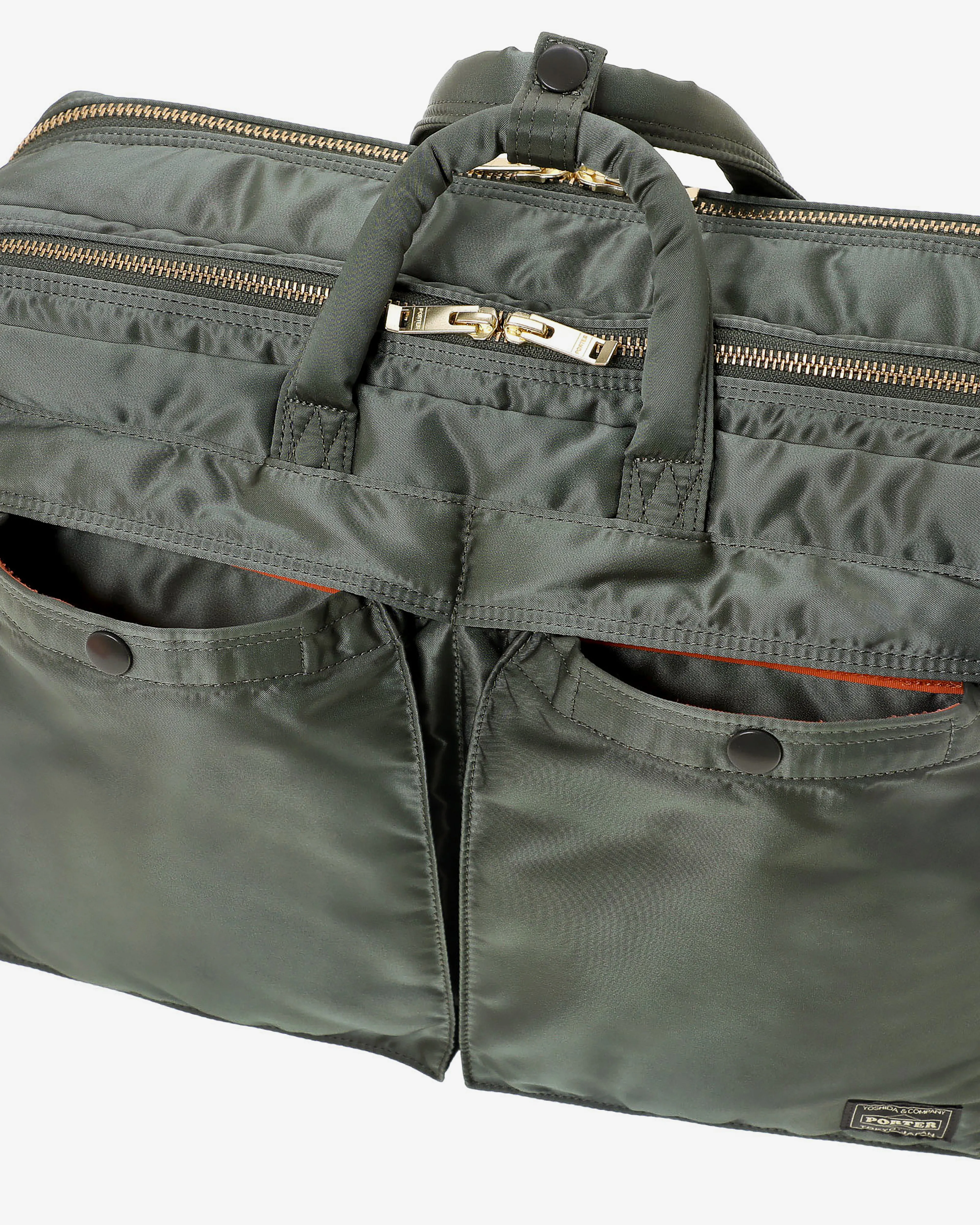 Porter Yoshida & Co. - Men's Tanker 3Way Document Bag w Zip - (Green)