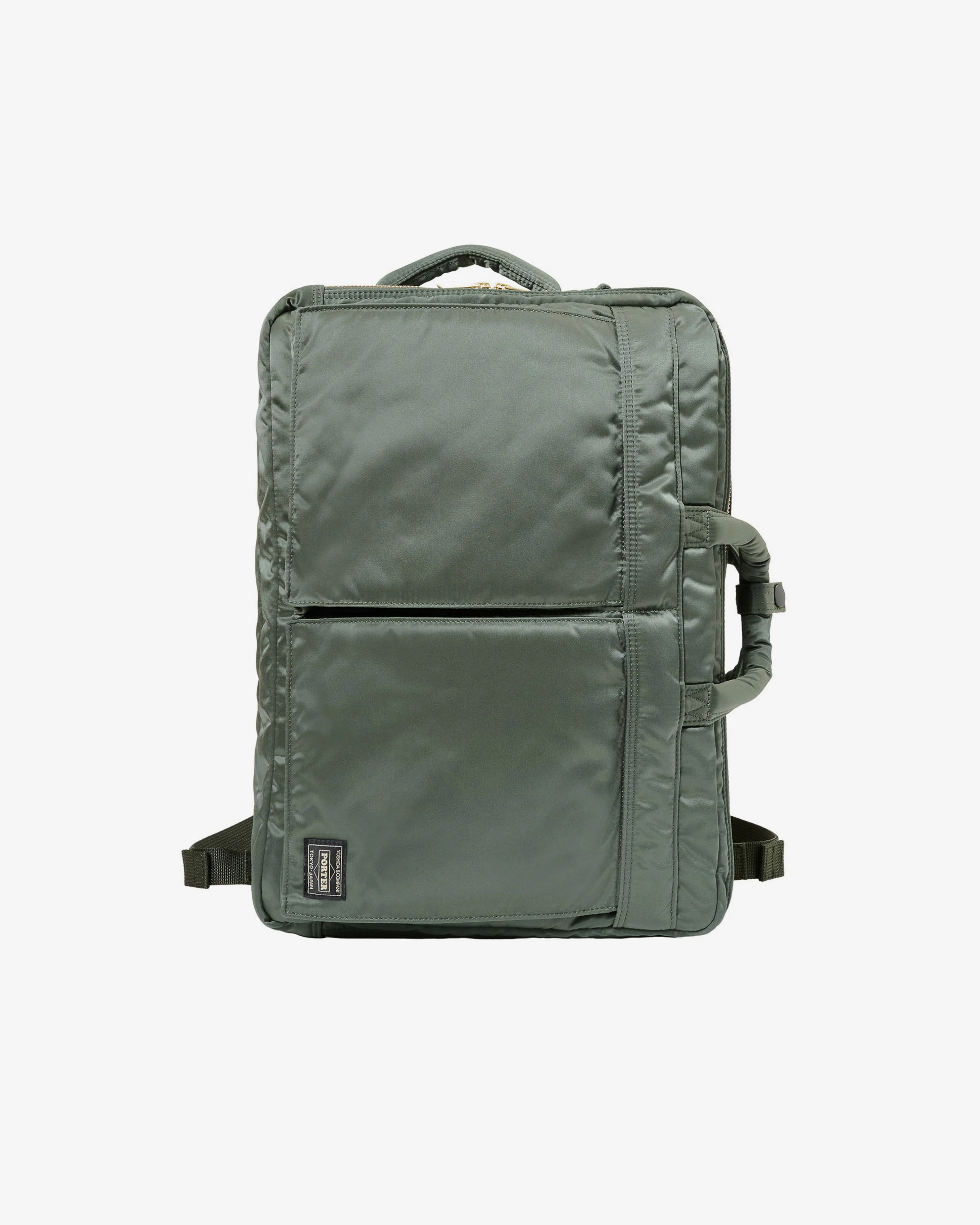 Porter Yoshida & Co. - Men's Tanker 3Way Document Bag w Zip - (Green)