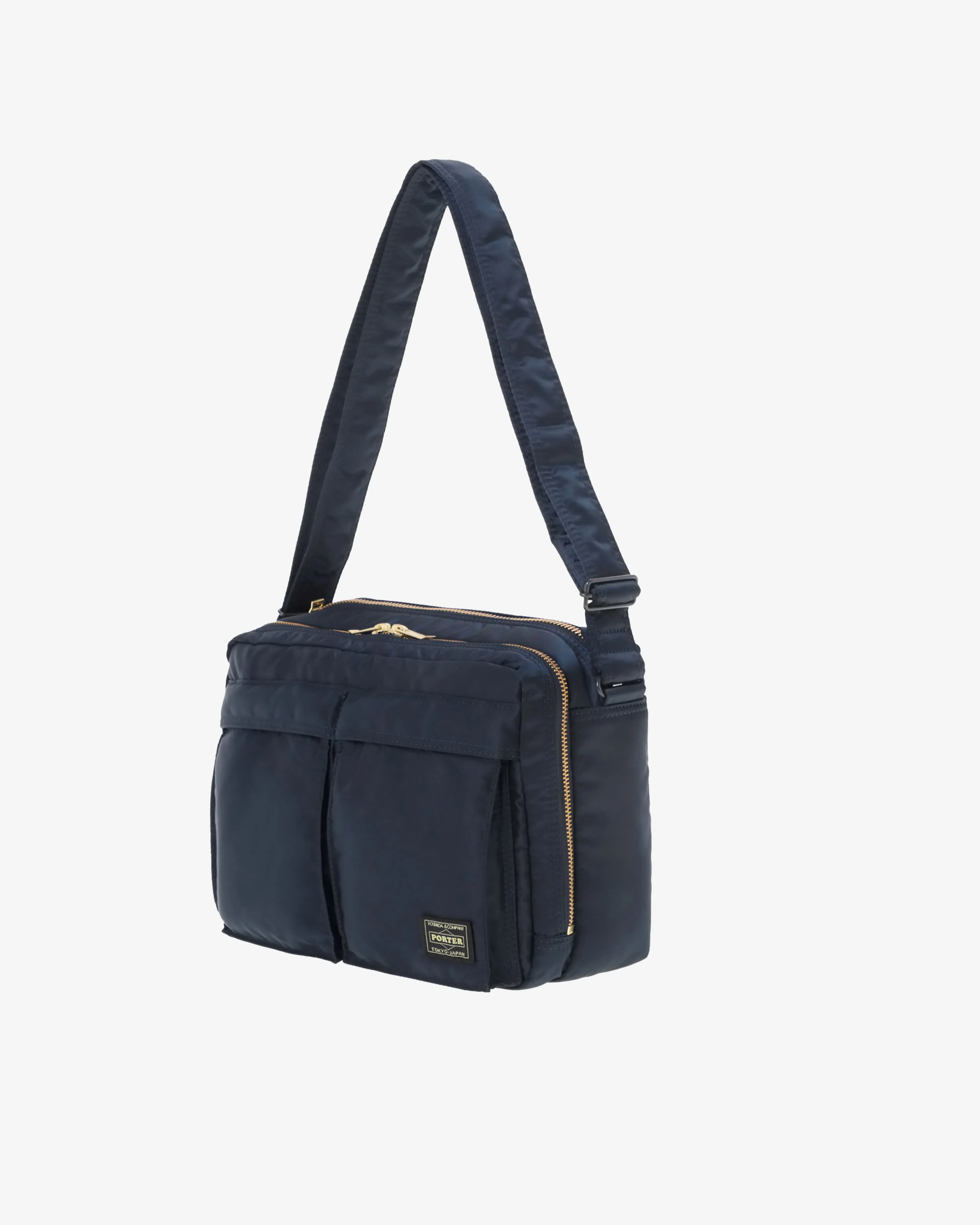 Porter Yoshida & Co. - Men's Tanker Sling Bag w Zip (L) - (Navy)