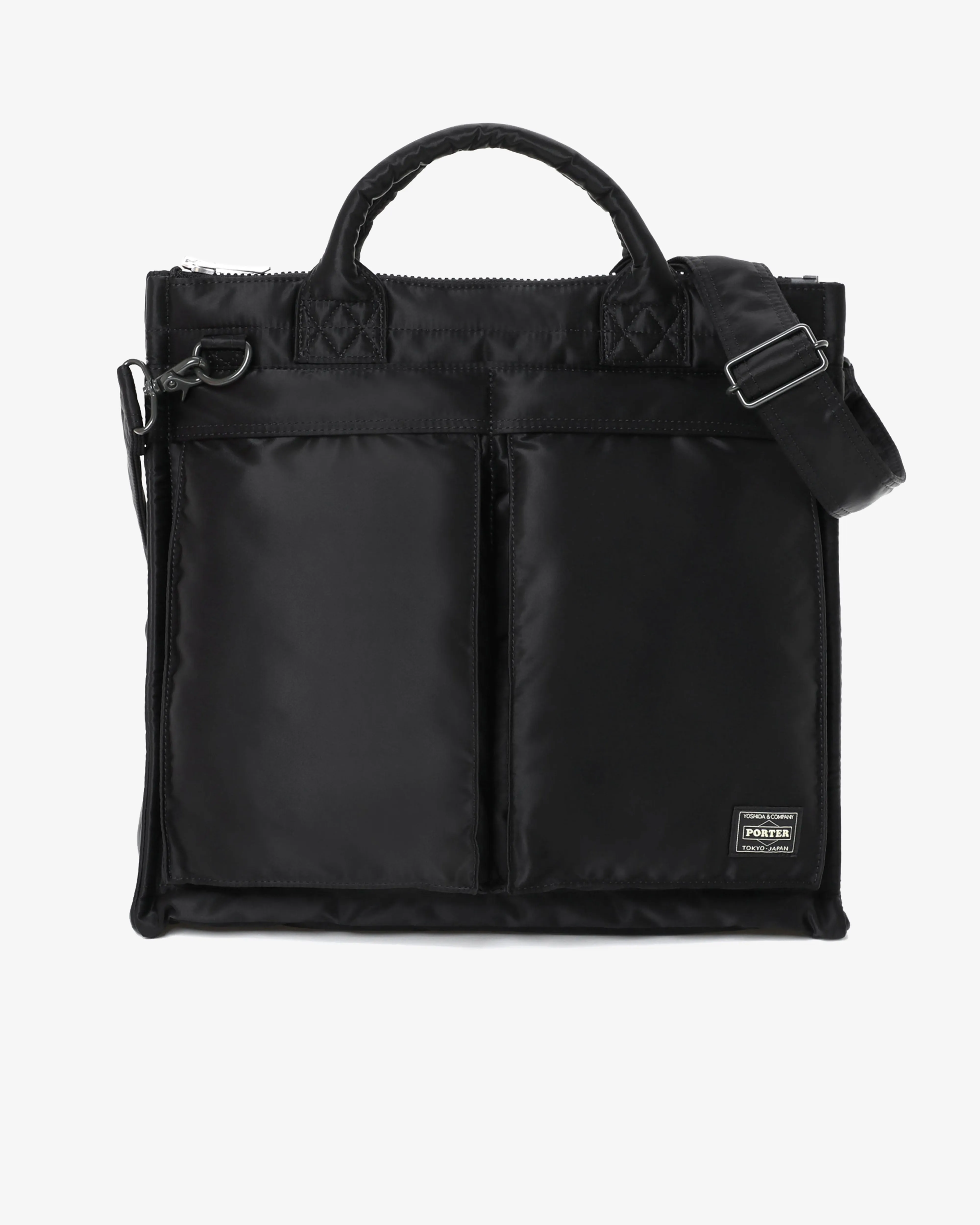 Porter Yoshida & Co. - Men's Tanker Square Tote Bag (L) - (Black)