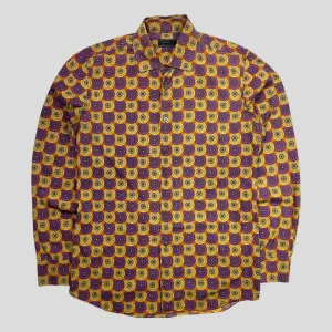 Prada 00's Geometric Mandala Print Shirt - M/L