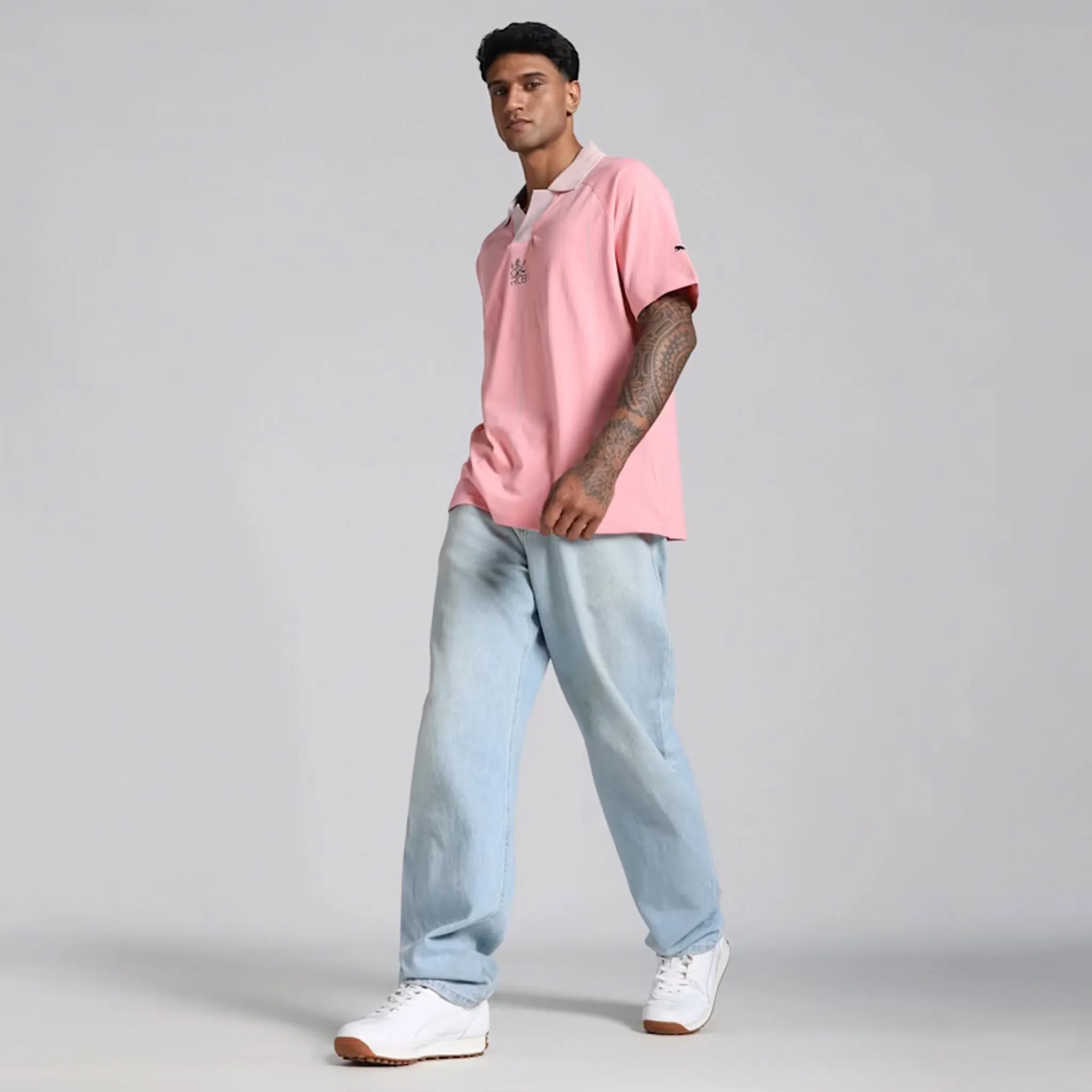 Puma X RCB Striper Polo (PINKSCAPE)