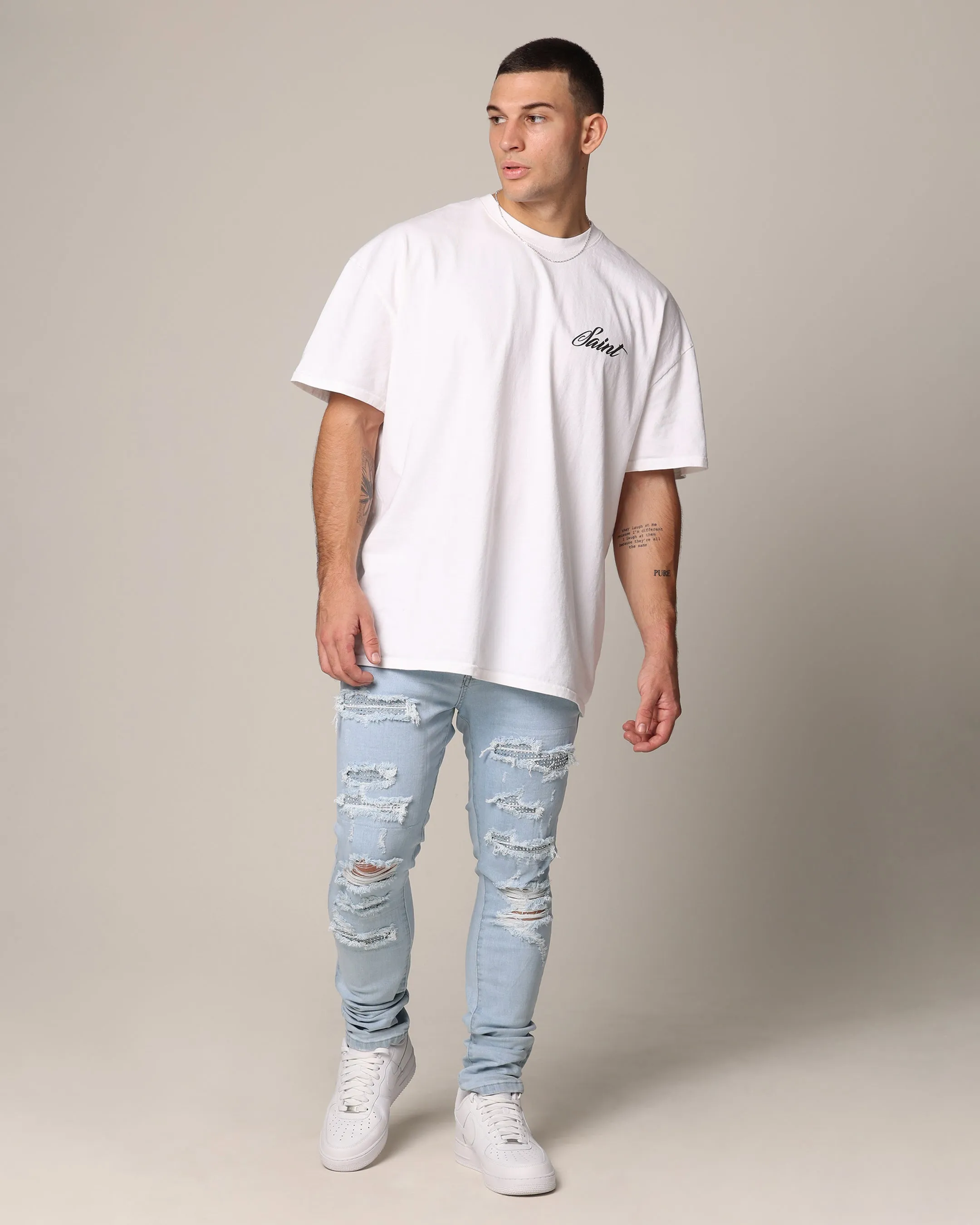 Saint Morta Diamond Summum Jeans Light Blue