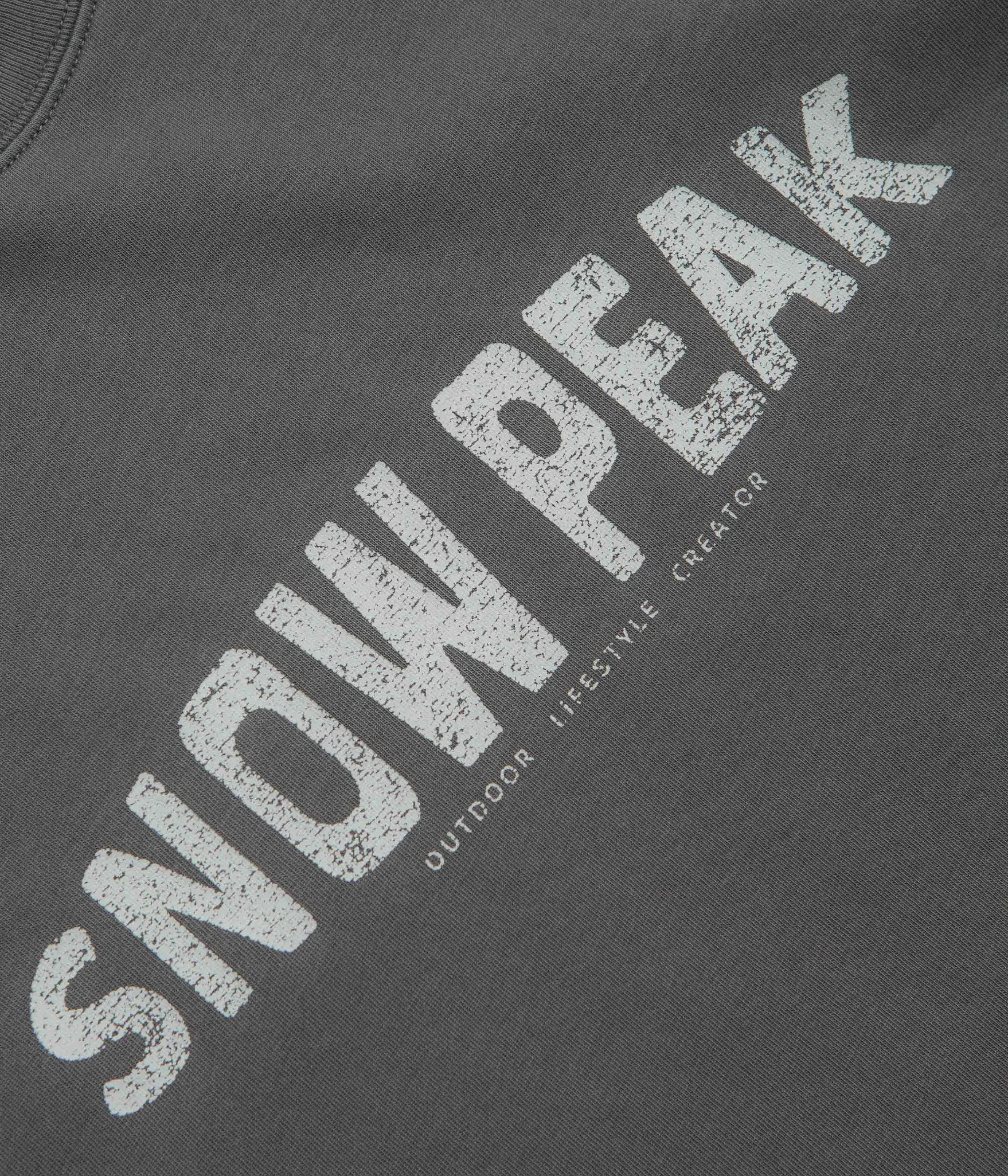 Snow Peak Oval Logo T-Shirt - Charcoal