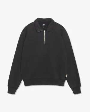 Stssy - Men's Fleece Raglan Zip Mock - (Washed Black)
