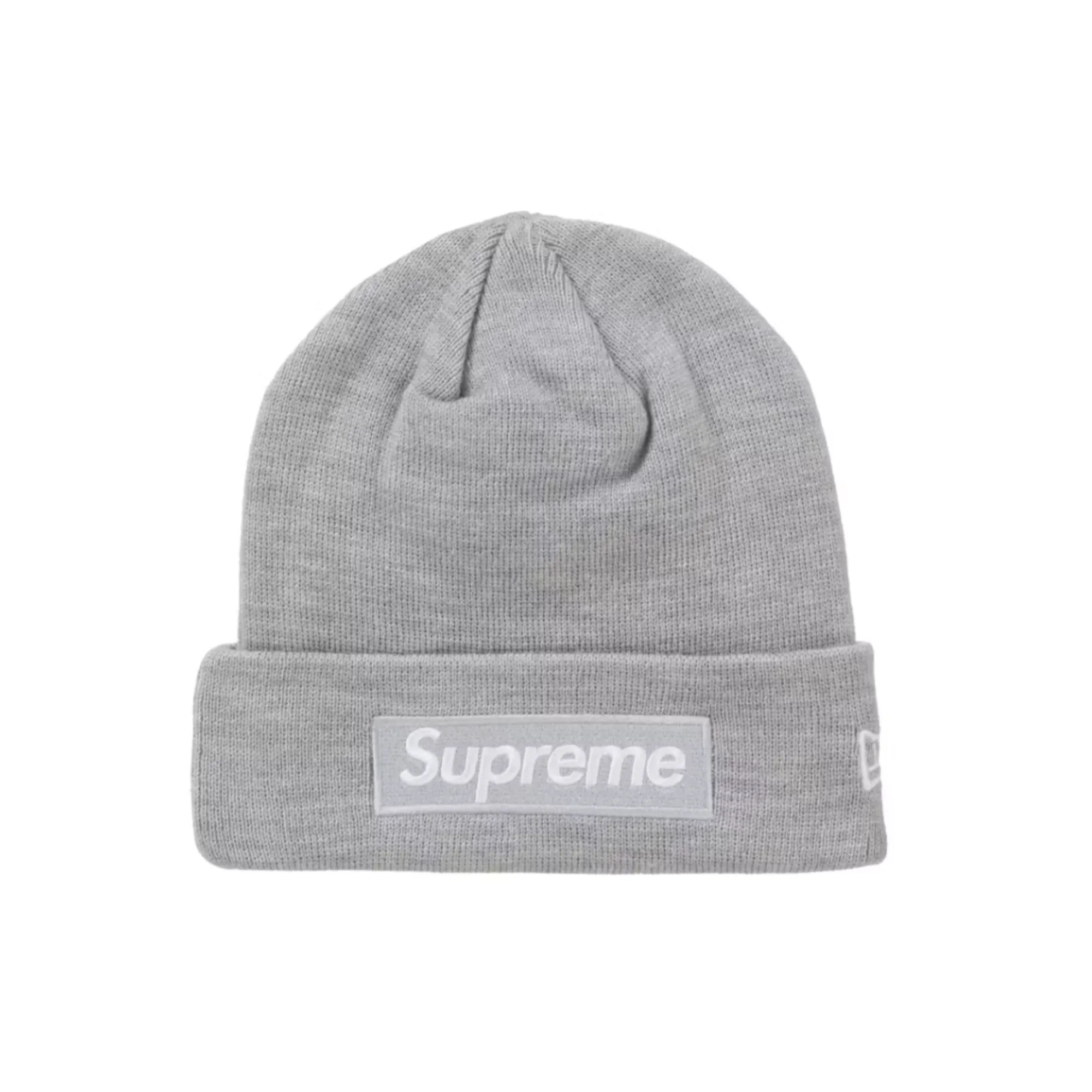 Supreme Box Logo Beanie (FW24) Heather Grey