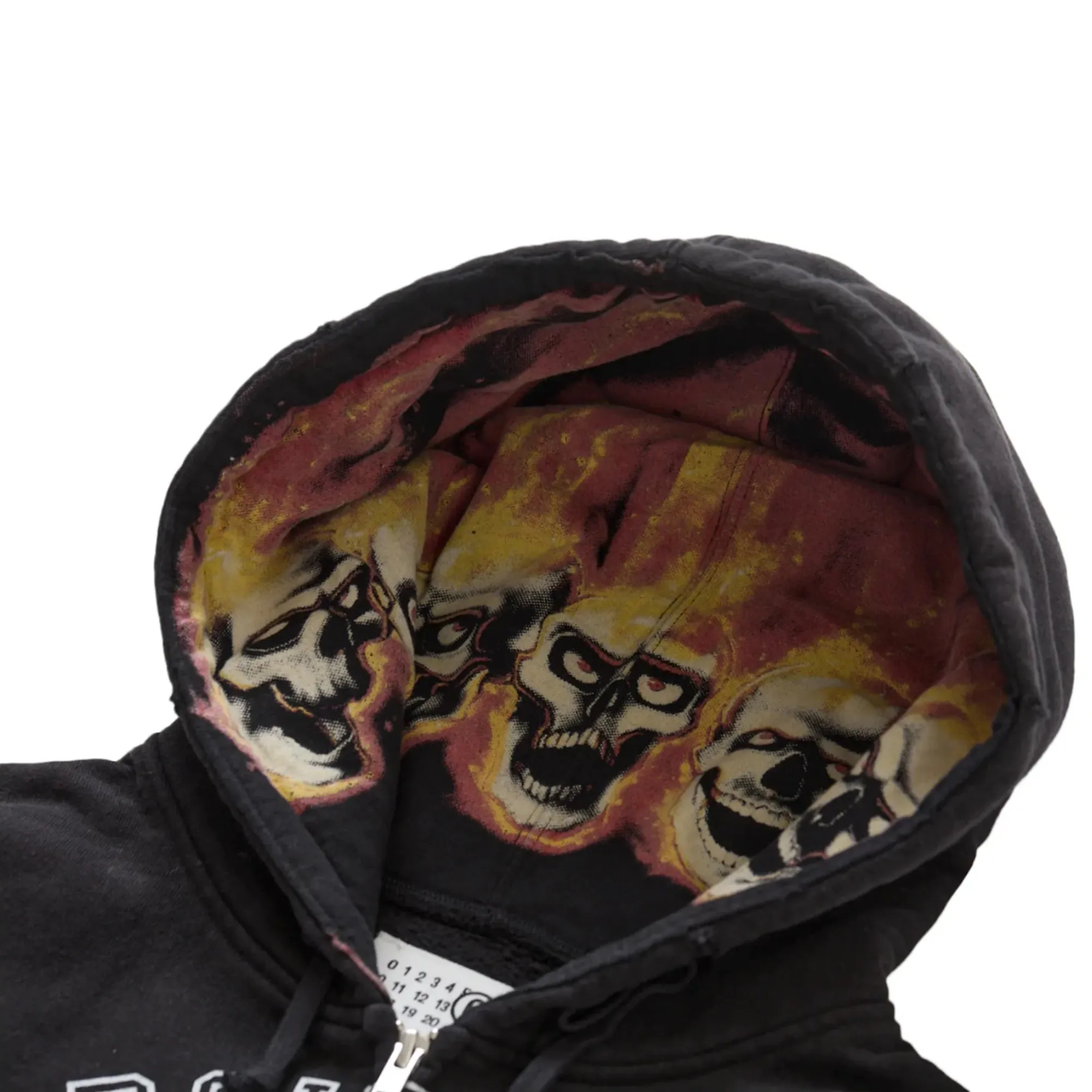 Supreme MM6 Maison Margiela Zip Up Hooded Sweatshirt Black