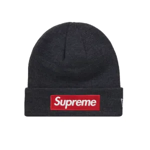Supreme New Era Box Logo Beanie (FW21) Charcoal
