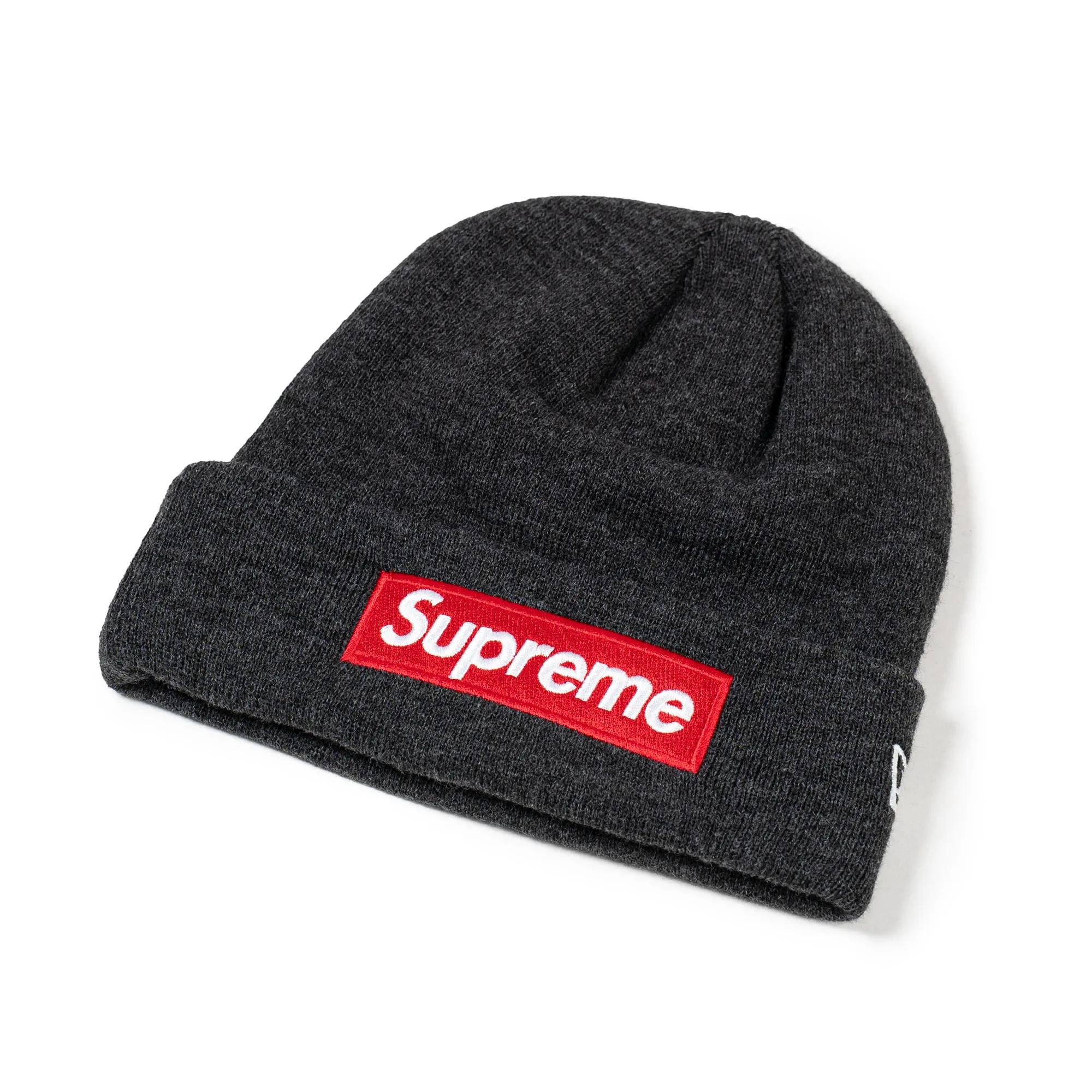 Supreme New Era Box Logo Beanie (FW21) Charcoal