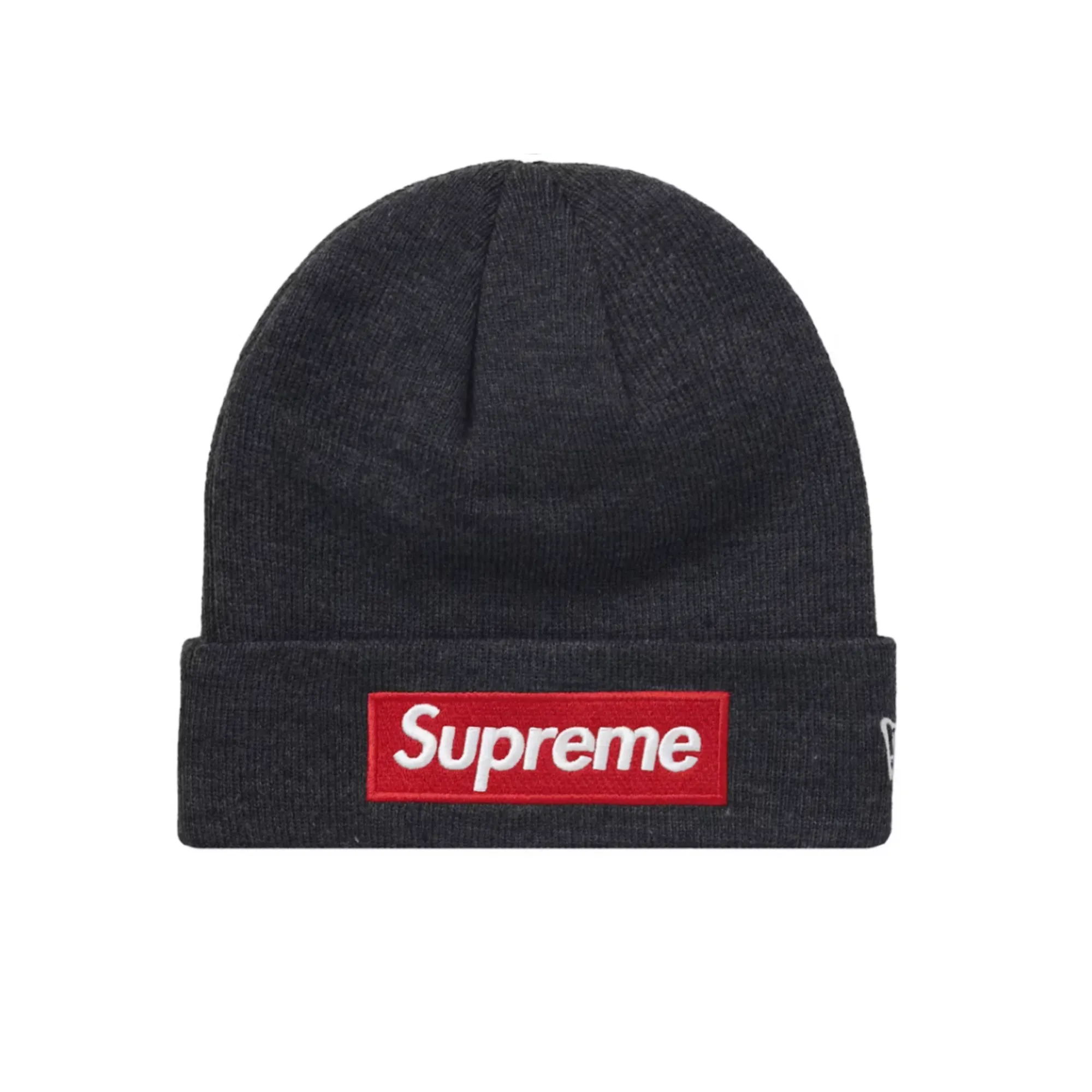 Supreme New Era Box Logo Beanie (FW21) Charcoal