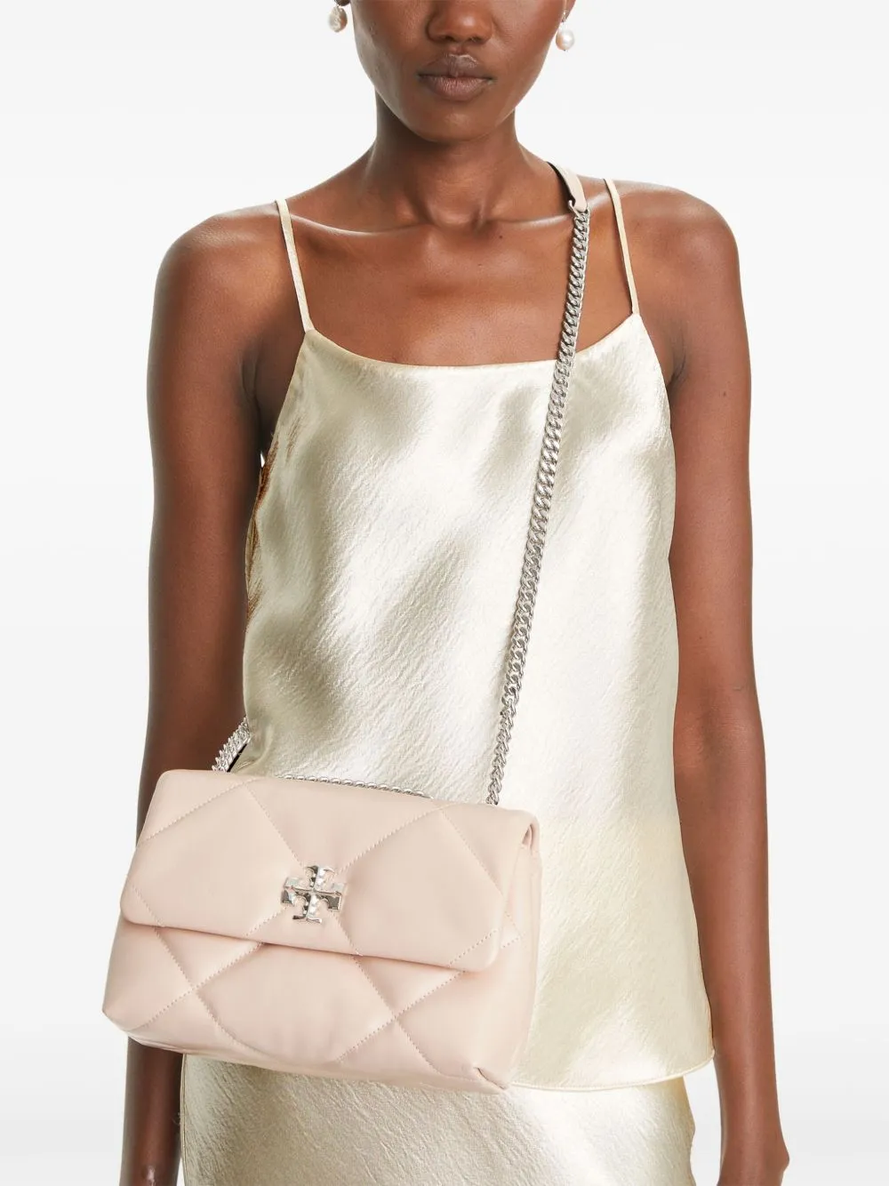 TORY BURCH - Women Kira Diamond Quilt Small Convertible Shoulder Bag