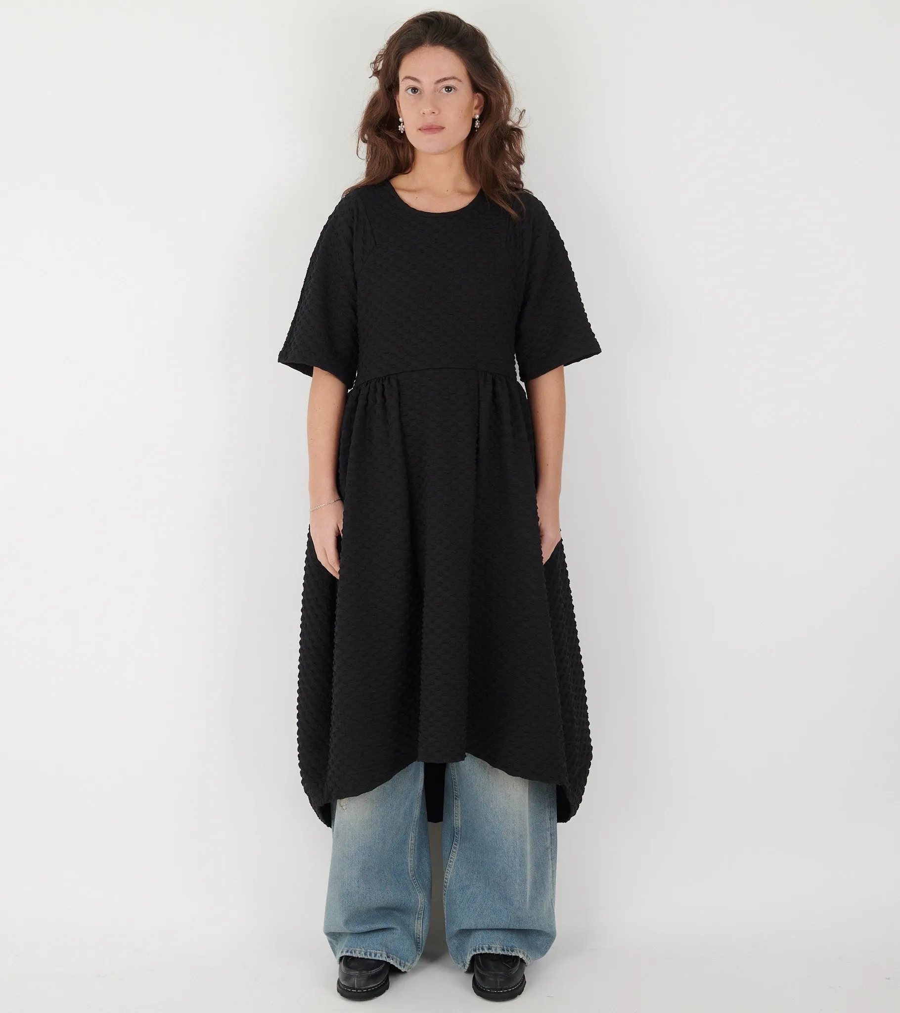 Very Easy Dress Black Bubbles