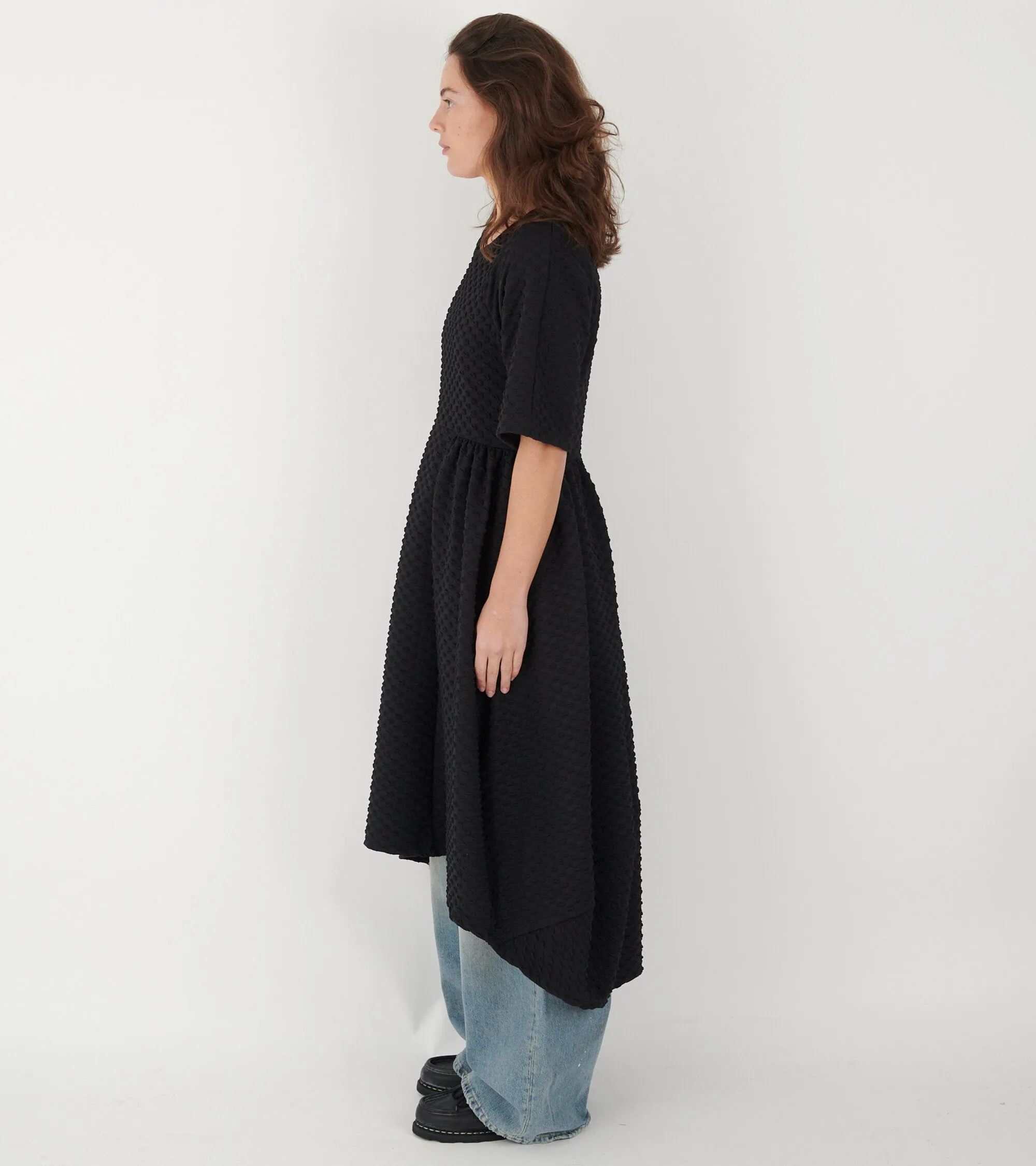 Very Easy Dress Black Bubbles