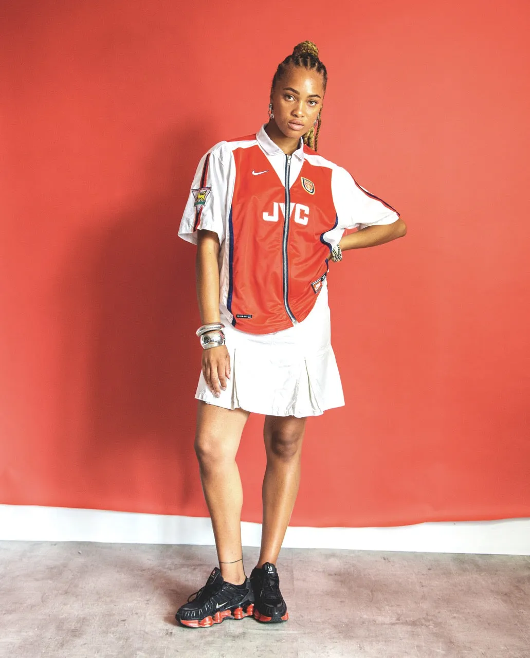 VT Rework: 1997/1998 Arsenal Anelka 9 Home Zip Up Football Shirt