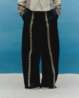 VT Rework : Aquascutum Reworked Plaid Detailing Trousers