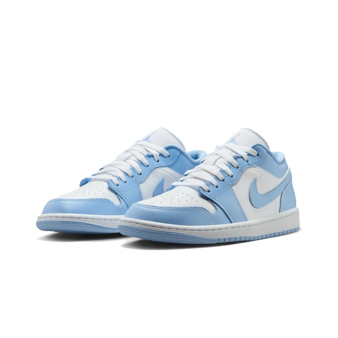WOMEN'S AIR JORDAN 1 LOW WHITE/ALUMINUM
