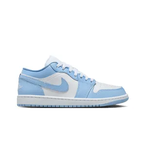 WOMEN'S AIR JORDAN 1 LOW WHITE/ALUMINUM
