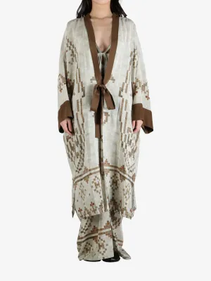 YANGKEHAN - Women Elegant Silk Robe Coat