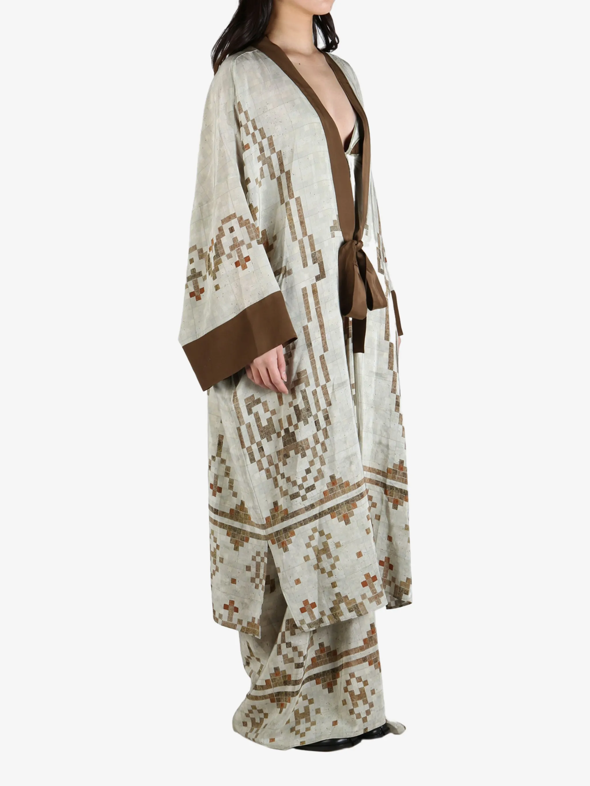 YANGKEHAN - Women Elegant Silk Robe Coat